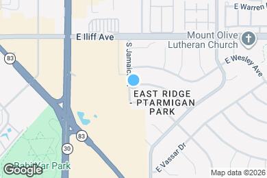 Map image of the property - 2450 S Jamaica St