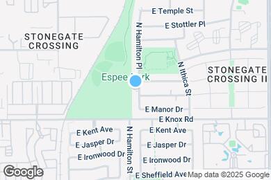 Map image of the property - 1424 N Hamilton Pl