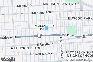 Map image of the property - 429 N Lakewood Ave