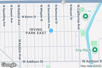 Map image of the property - 3751 N Sacramento Ave