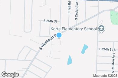 Map image of the property - 2516 S Hawthorne Ave