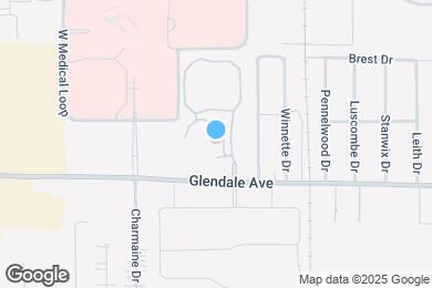 Map image of the property - Courtyards on Glendale