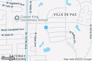 Map image of the property - 4454 N 105th Ave