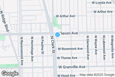 Map image of the property - 1548 W Highland Ave