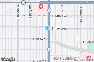 Map image of the property - 1275 Colorado Blvd