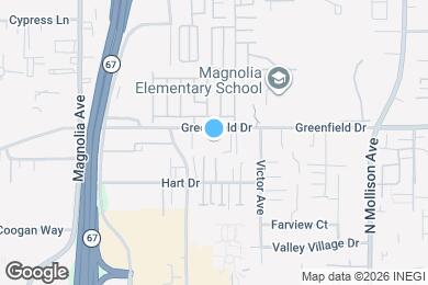 Map image of the property - Greenfield Estates - El Cajon Apartments