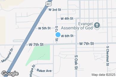 Map image of the property - 610 S Cedar St