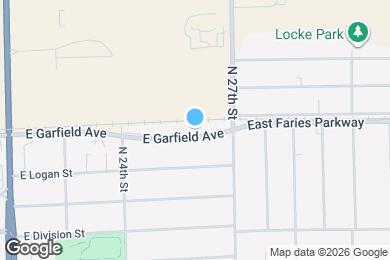 Map image of the property - 2618 E Garfield Ave