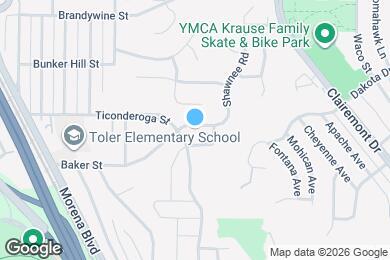 Map image of the property - 3835 Baker St