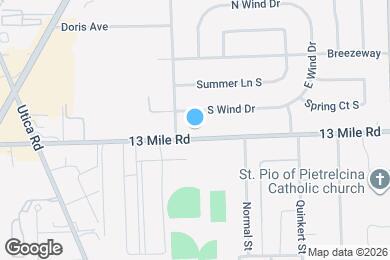 Map image of the property - 17781 E 13 Mile Rd