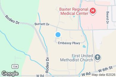 Map image of the property - Park West Patio Homes