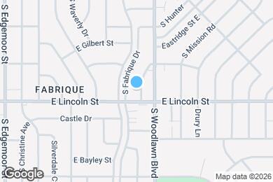 Map image of the property - 877 S Hillcrest St