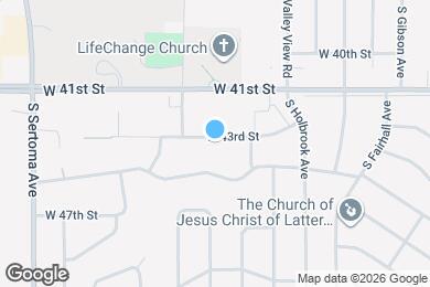Map image of the property - 6203 W 43rd St