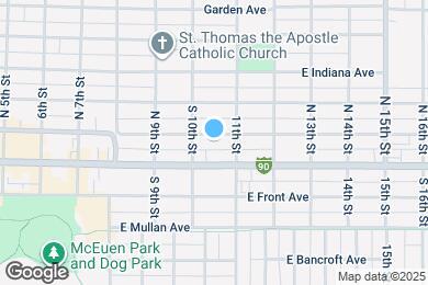 Map image of the property - 1016 E Lakeside Ave