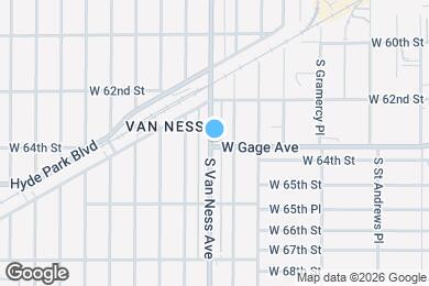 Map image of the property - 6250 S Van Ness Ave