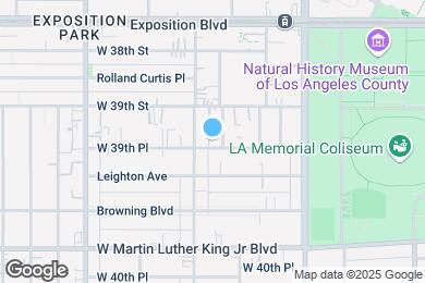 Map image of the property - 1121 W 39th Pl