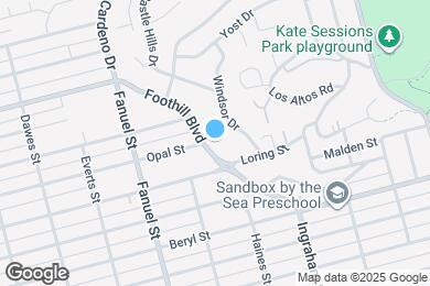 Map image of the property - 5021 Foothill Blvd