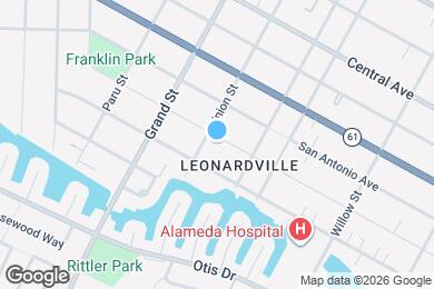 Map image of the property - 1810 San Jose Ave