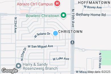 Map image of the property - 2012 W Solano Dr