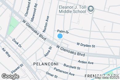 Map image of the property - 1013 Highland Ave