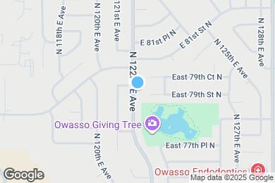 Map image of the property - 7903 N 122nd East Ave