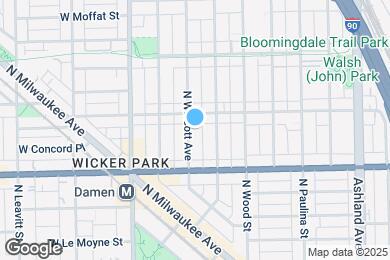 Map image of the property - 1645 N Wolcott Ave