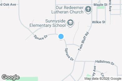 Map image of the property - 1814 Spruce Dr