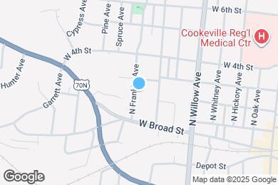 Map image of the property - 131 N Franklin Ave