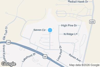 Map image of the property - 1730 Raven Cir