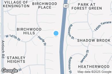 Map image of the property - 8000 W 146th St