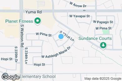 Map image of the property - 23257 W Cocopah St