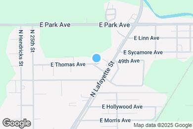 Map image of the property - 2826 E Thomas Ave