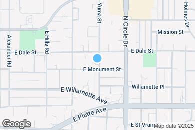 Map image of the property - 706 Yuma St