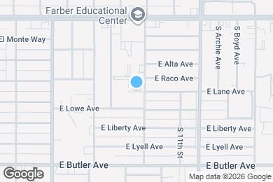 Map image of the property - 3139 E Lyell Ave