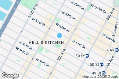 Map image of the property - 421 W 50th St