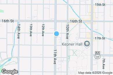 Map image of the property - 1708 11th Ave
