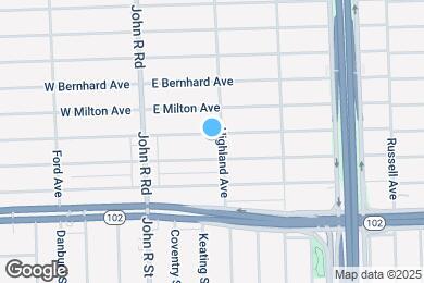 Map image of the property - 428 E Hayes Ave