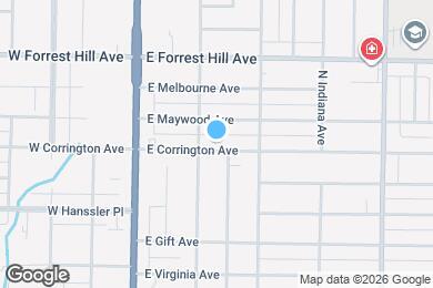 Map image of the property - 309 E Corrington Ave
