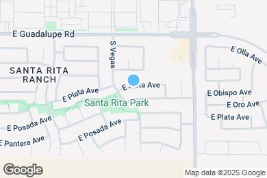 Map image of the property - 10621 E Plata Ave