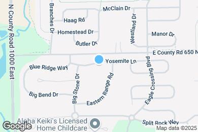 Map image of the property - 10127 Yosemite Ln