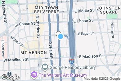 Map image of the property - 923 N Calvert St
