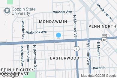 Map image of the property - 2020 W North Ave