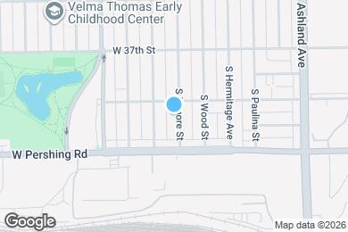 Map image of the property - 3816 S Honore St