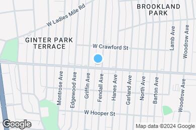 Map image of the property - 310 W Brookland Park Blvd