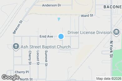 Map image of the property - 1621 Chestnut St
