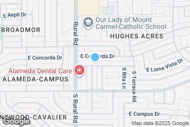 Map image of the property - 940 E Loma Vista Dr