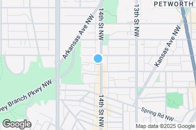 Map image of the property - 3916 14th St NW