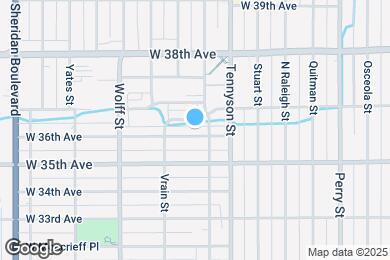 Map image of the property - 4521 W 36th Ave