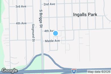 Map image of the property - 411 Peale St