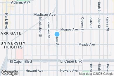 Map image of the property - 4438 Texas St